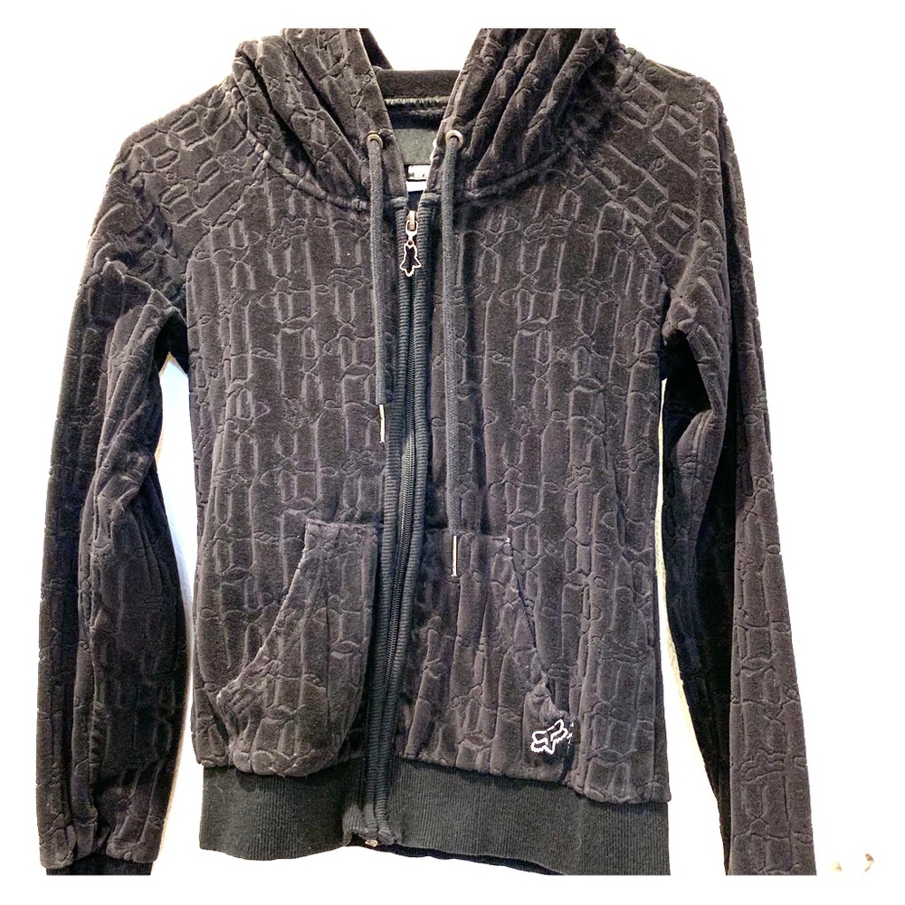 Fox black zip hoodie